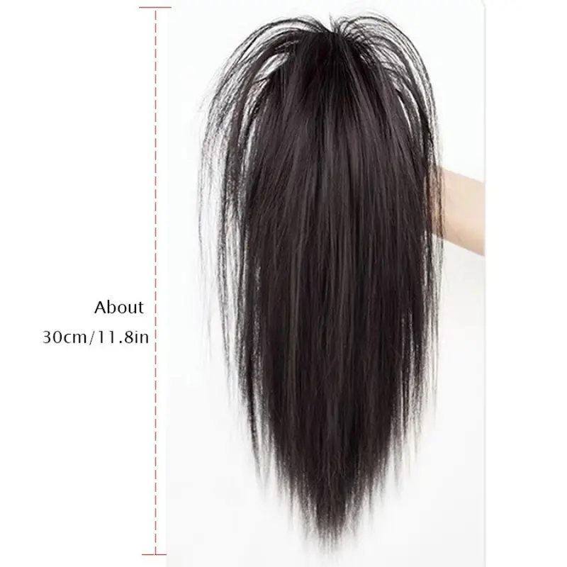 Kẹp Tóc Giả, 30cm, Mô Phỏng, Tóc Đuôi Ngựa Cao Bồng Bềnh Kẹp Tóc Giả, Phụ Kiện Tóc Nữ 3