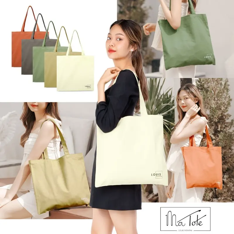 Túi tote vải chống nước Louis Montini (ma tote) CVR001 Bag Nhung 3