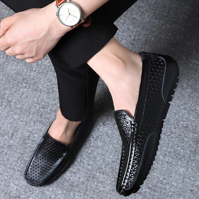 Product Introduction of Giày Da Cho Nam, Khâu Tay, Da Thật, Phong Cách Anh Quốc Ruoshuai, Xuyên Biên Giới, Ngoại Cỡ, Thiết Kế Khoét Lỗ Giày Doug Shoes 18