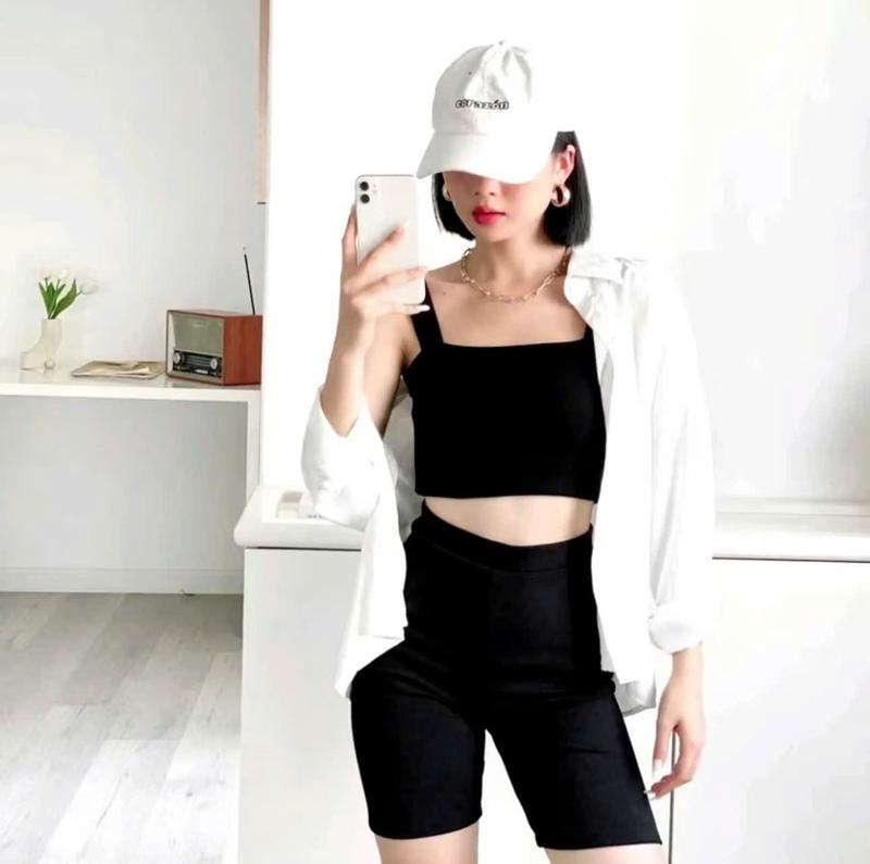Combo 5 Quần Legging Lửng Nữ Nâng Mông Tôn Body-Chất dày dặn[43-62kg] Quần biker short fit body co dãn 4 chiều- quần lửng ôm tập Gym, Yoga, đạp xe thể 6