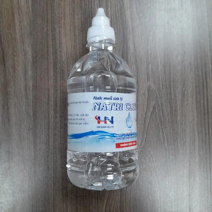 Nước muối sinh lý 0.9% Hải Nam, nước muối chăm sóc răng miệng [chai 500ml] Nước Súc Miệng Súc Miệng 1