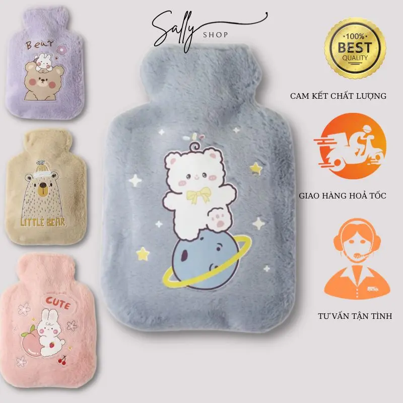 Túi Chườm Giữ Nhiệt Nóng Lạnh Nhiều Mẫu Dễ Thương Tiện Lợi 03-TL -PTK Shop Đựng Nước