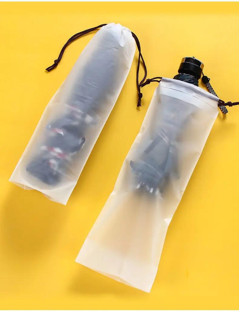 Product Introduction of Penyimpanan Payung Boleh Dilipat, Beg Kalis Air, Beg Bawa Basah, Penutup Payung Boleh Digunakan Semula, Sesuai untuk Perjalanan, Poket Serut Lutsinar Supplies Kelengkapan Rumah Navy Storage Bags 9