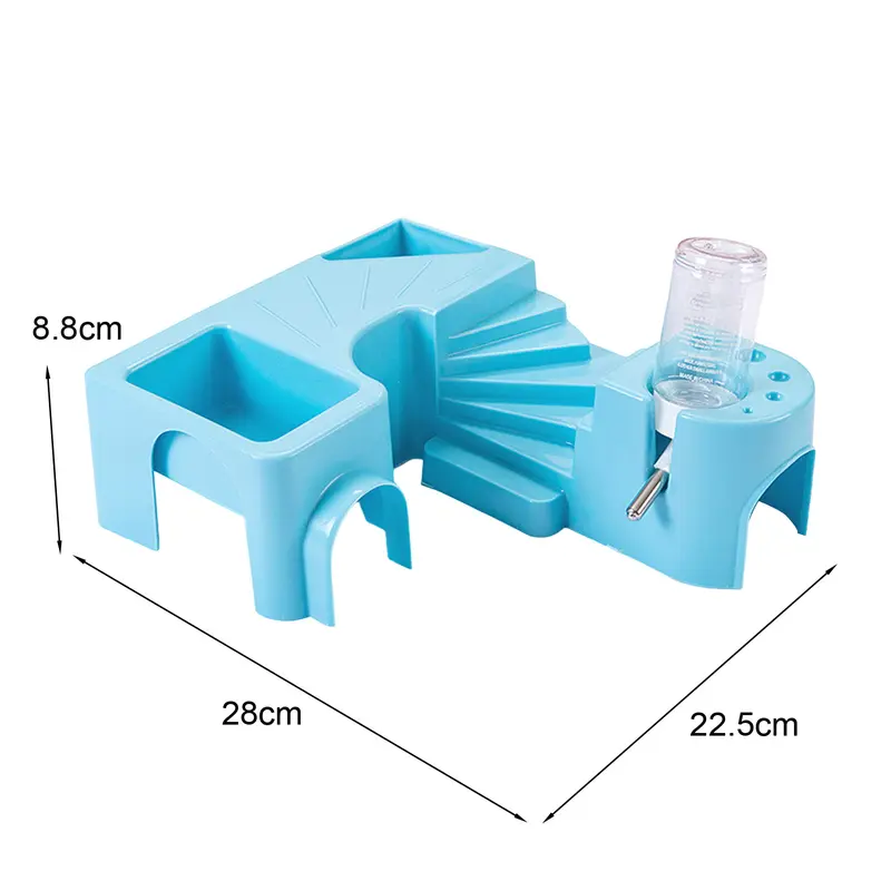 Lồng Hamster, Phụ Kiện Thú Cưng Nhỏ Không Mùi, Với Không Gian Sống Và Chơi Cho Động Vật Nhỏ Bao Gồm Chai Nước, Thích Hợp Cho Chuột Hamster, Nhím, Chinchilla 4