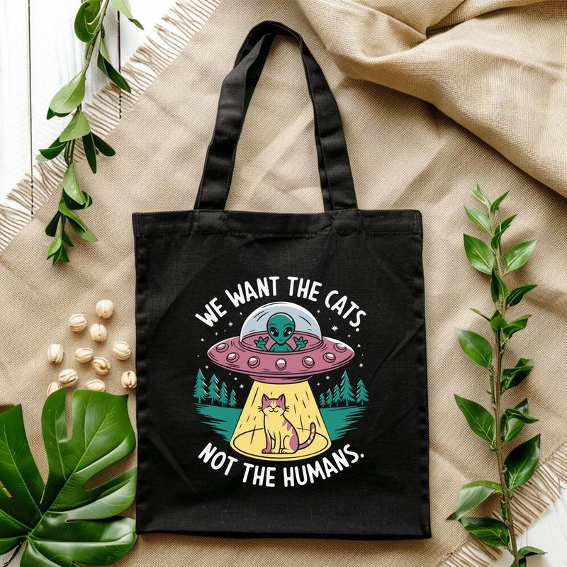 Alien & Cat Pattern Heat Transfer Sticker, 2/4 Counts Cartoon Animal Pattern Heat Transfer Sticker, DIY T-shirt, Jeans, Backpack, Handbag, Pillowcase and Vintage Baseball Cap 5