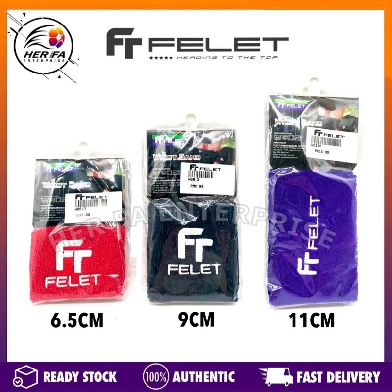 FELET Sport Wrist Band WB613 (6.5CM) WB913(9CM) WB126 (11CM) Badminton Tennis Gym Football Basketball Unisex Unisex Quick Dry Unisex Breathable Breathable Quick Dry Comfortable