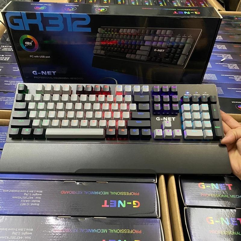 Bàn phím chơi game cơ học Gnet GK312 optical chống nước