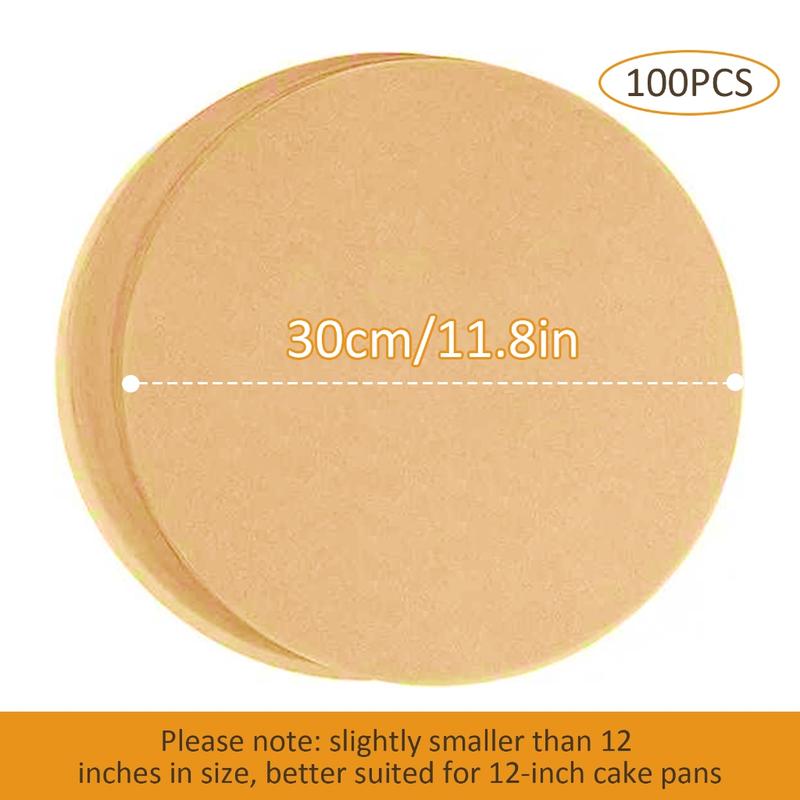Product Introduction of 100Pcs Round Parchments Paper 20inch Dutchs Oven Liners Disposables Bakings Paper NonStick Cake Pans Parchments Liners 0