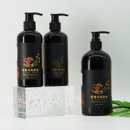  Cặp dầu gội linh chi - hà thủ ô thơm mượt 500ml 