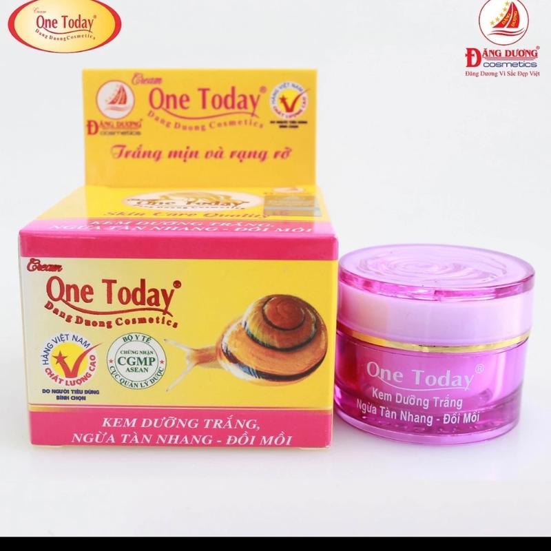 Kem dưỡng trắng ốc sên One Today ngừa tàn nhang đồi mồi màu tím 8g