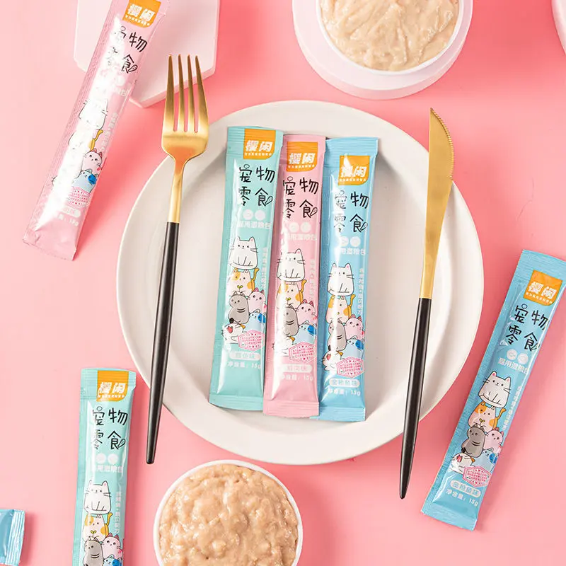 Súp thưởng cho mèo shizuka cat food đầy đủ dinh dưỡng giá rẻ thanh 15g chính hãng bởi TD PET 4