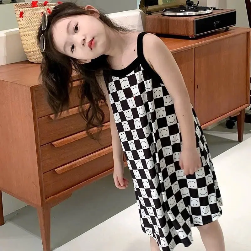 Váy 2 dây cho bé gái chất thun lạnh mềm mát xinh cho bé 9-35kg (H6) 7