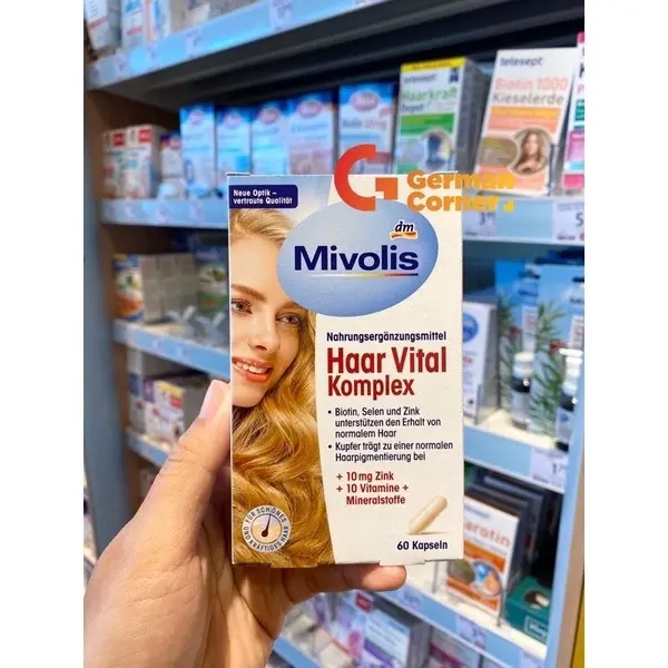Viên giảm rụng tóc mọc tóc Mivolis Đức 60v