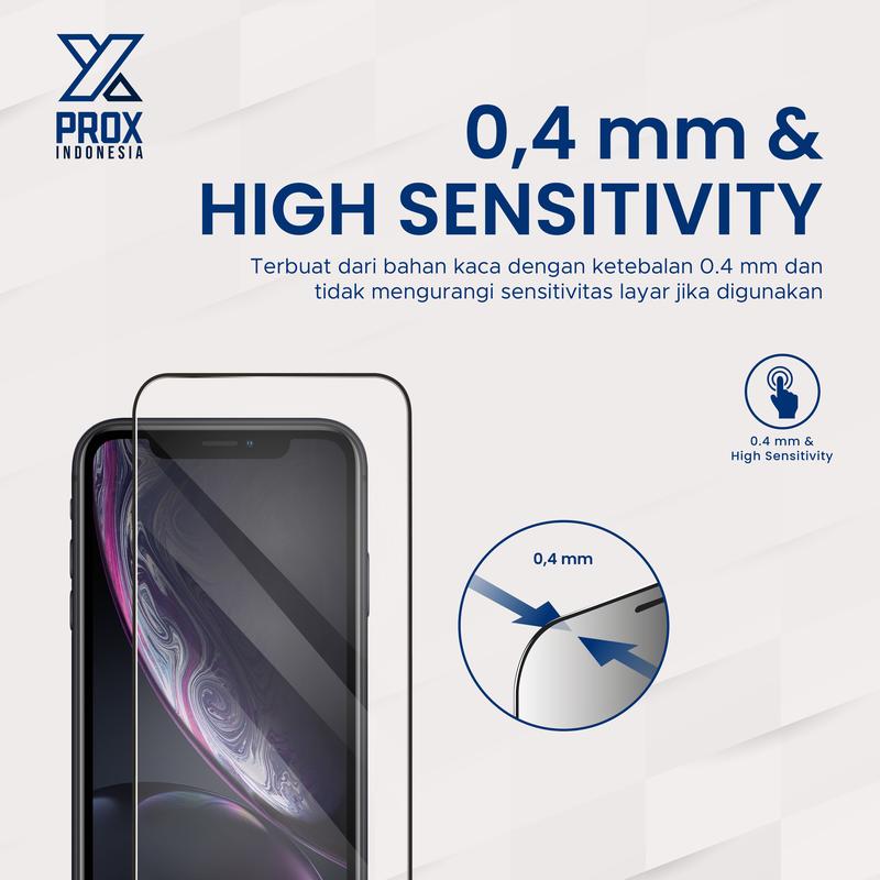 PROX Tempered Glass Full Cover Clear - Compatible For iPhone 6