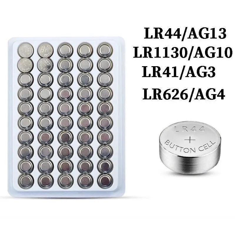 [FREE SHIP] Vỉ 50 Viên Pin Cúc Áo - Pin Đồng Hồ 1.5V LR44 AG13