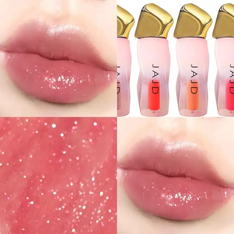 Long-lasting Moisturizing Lip Gloss, 1 Count 14 Colors Lip Glaze, Natural Luster & Sparkling Effect Lipstick, Suitable for Stage Makeup and Festival Gifts, Cosmetic 4