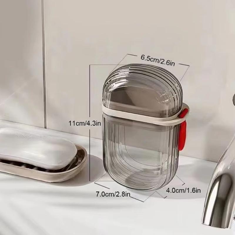 Product Introduction of Plastic Soap Dish Travel Box Holder Container With Lid Durable Soap Case Strong Sealing Organizer Bathroom Home Outdoor Hiking 20