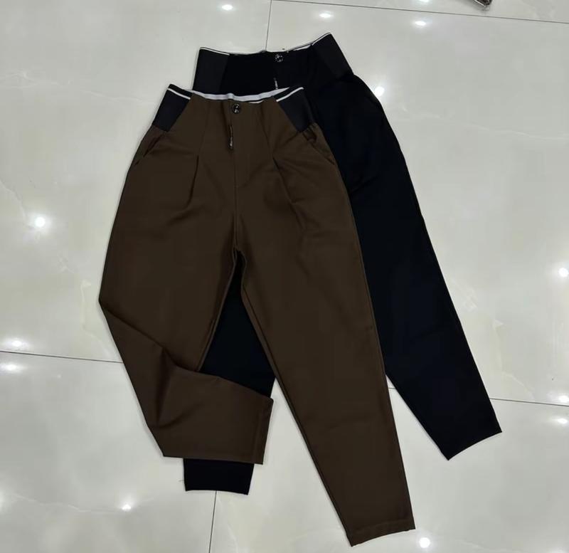  Quần baggy nữ    BIGSIZE   đứng form bởi chất UMI COTON cao cấp có độ co giãn tốt mềm mại tạo cảm giác thoải mái khi mặc Pants Nâu Women 