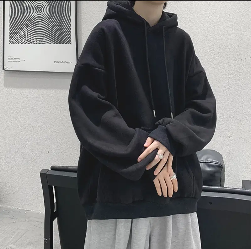 DUNG LIEN 78 Hoodie bigsize nam nữ có size 140kg form to nón rộng mũ hai lớp siêu dày dặn đẹp cho giới trẻ Áo Dài Tay Menswear Nhung 1