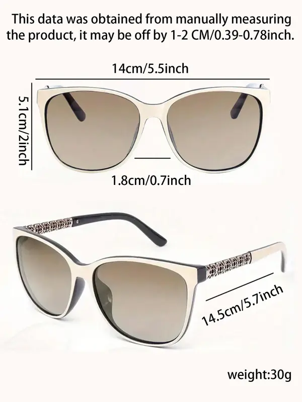 Women's Ombre Lens Square Frames Sunglasses, Modern Trendy Casual Sunglasses for Everyday Use, Fashion Styling Accessories for Outdoor Activities Sunglasses 2025 Women, Classic Shades, Trendy Vintage Sunglasses Polarized 7