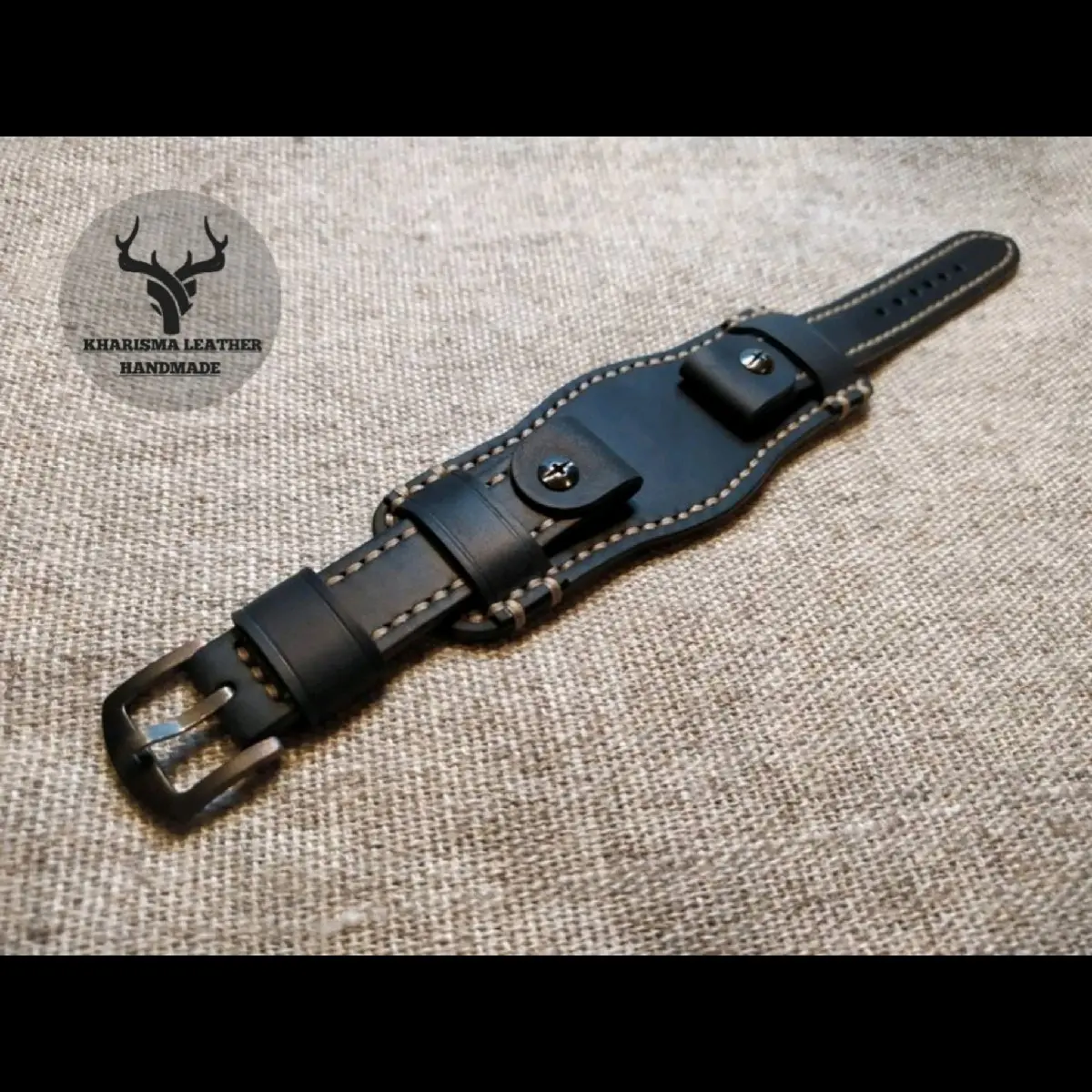 TERBARU!!! STRAP JAM TANGAN KULIT ORIGINAL/STRAP JAM TANGAN KULIT PAKAI RING Hitam Coklat Putih