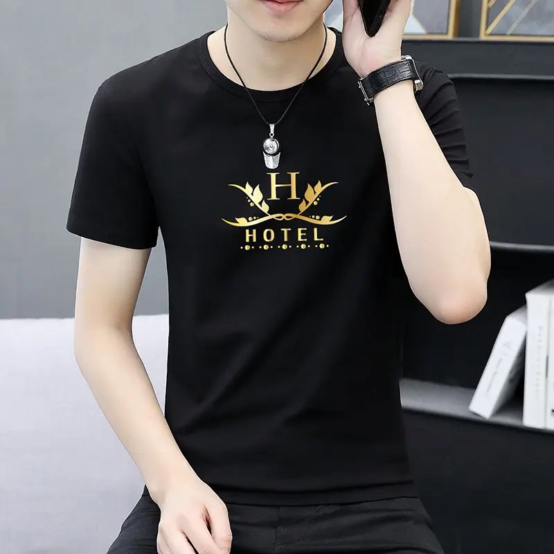 Áo Thun ngắn Tay Cho Nam, Hàng Mới Về, Thường Ngày Và Dễ Phối Đồ, Thích Hợp Cho Mùa Hè, Áo Cổ Tròn, Mỏng Vừa Vặn, Áo Sơ Mi Sành Điệu, Hợp Xu hướng, Thích Hợp Cho Nam Giới Trẻ Trung