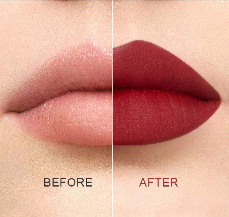 Product Introduction of Ochain Velvet Matte Lipstick Matte Surface Waterproof and Durable Non-Decolorization Non-Fading Nonstick Cup Lipstick 5