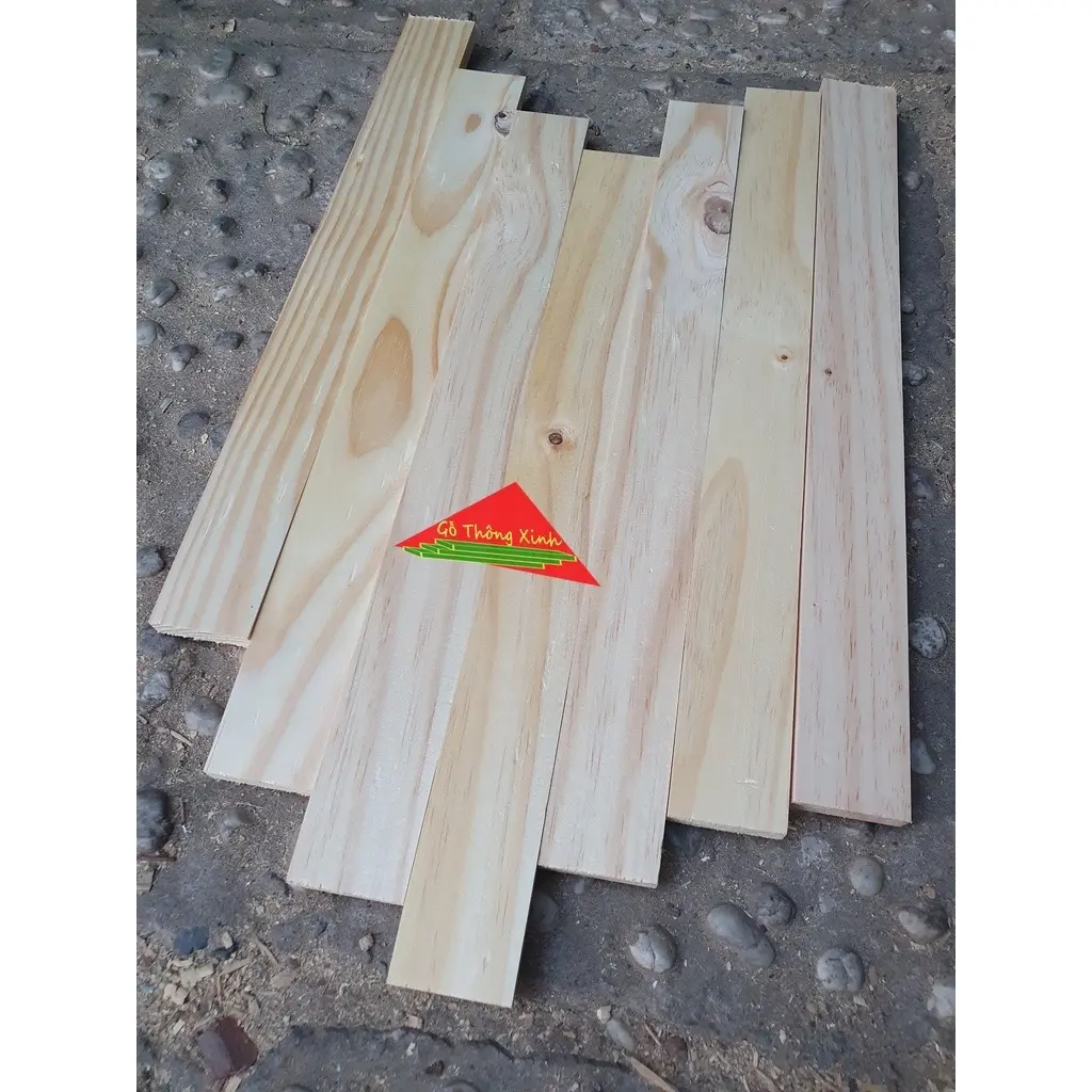 Thanh gỗ thông dày 1cm x rộng 4cm x dài 60cm-50cm-40cm-30cm dùng làm nẹp,,khung viền,đóng vật dụng,decor,DIY