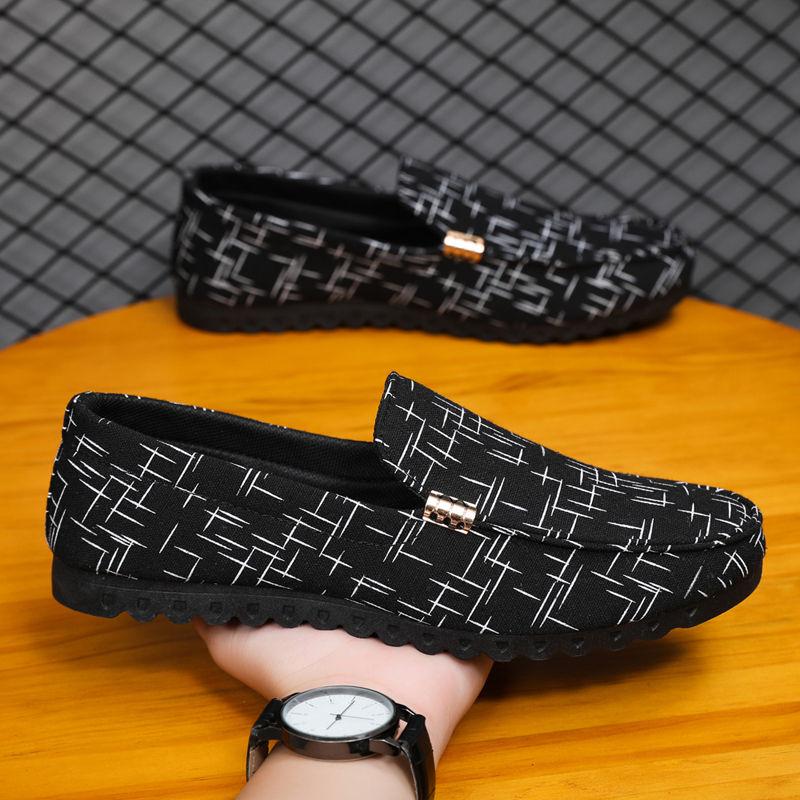 Giày Vải, Giày Nam, Phong Cách Hàn Quốc, Giày Beanie Hợp Xu hướng Giày Thường Ngày Giày Lười, Giày Vải Bắc Kinh Cũ, Dành Cho Nam, Hàng Mới Về 2024 Shoes 8