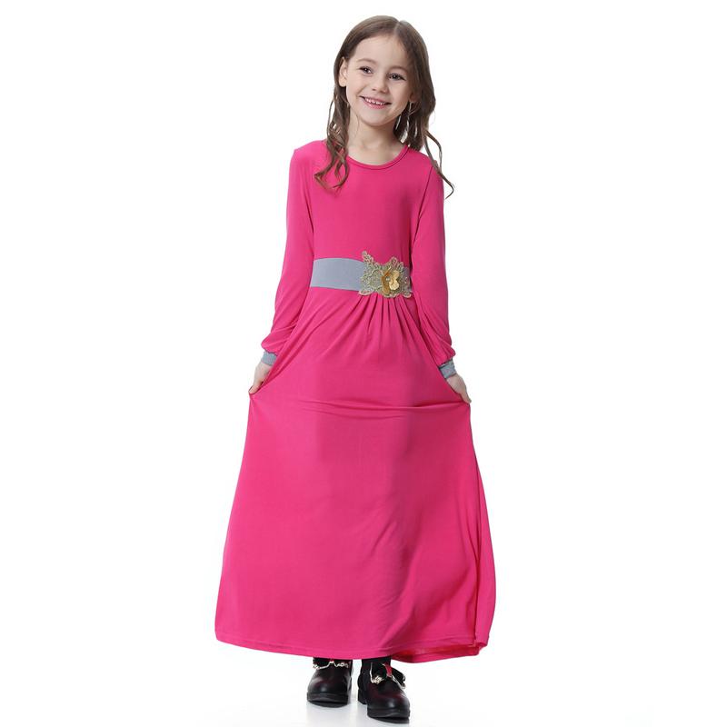 Product Introduction of 4-16 years old Muslim Girl Skirt Set Muslim Girl Long Dress Set Muslim Girl Clothing Girl Batman Skirt Set Children's Clothing South East Asia Girl Long Dress Dress 24