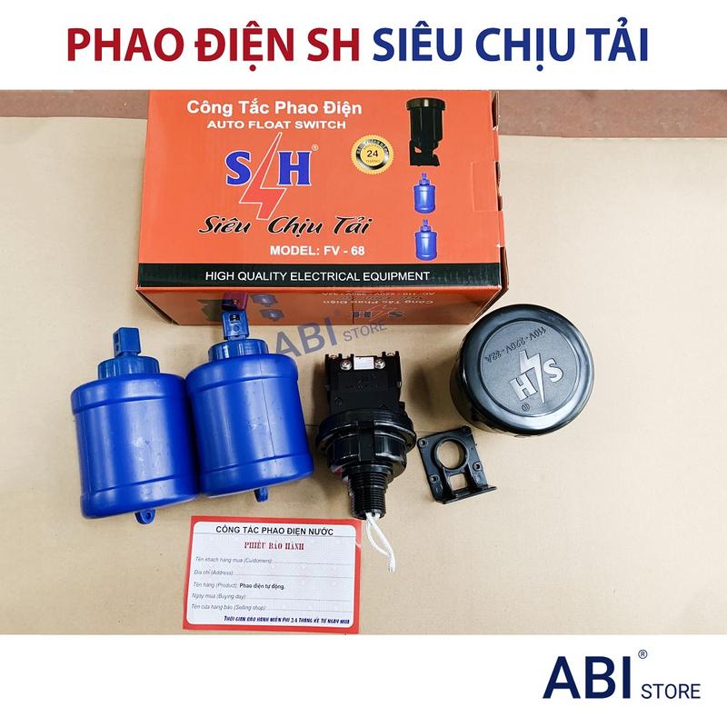 Phao điện bồn nước SH siêu chịu tải loại xịn B.H 24 tháng, công tắc phao tự động ngắt nước chống tràn bể nước