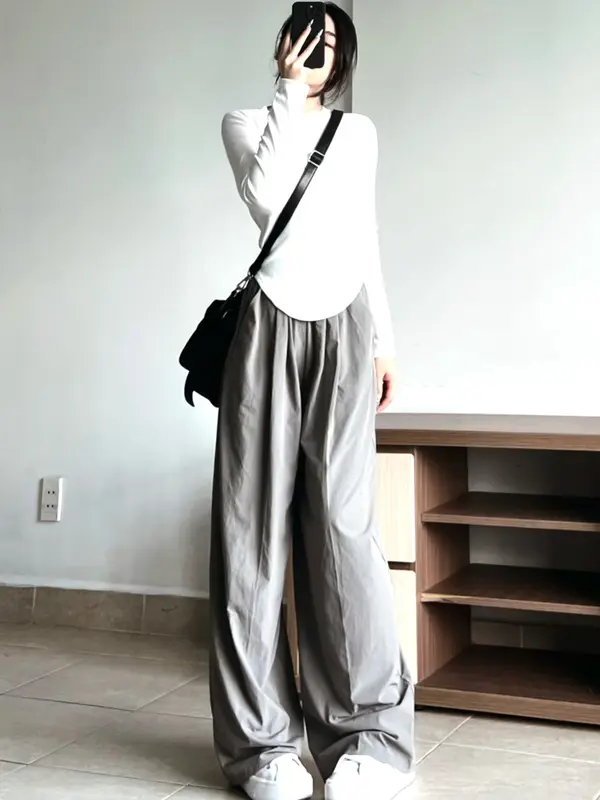 Áo tăm cổ tròn vạt bầu dài tay nữ - Thun dáng ôm body dài tay kiểu dáng bánh bèo tiểu thư hotgirl phong cách hàn quốc đẹp 6