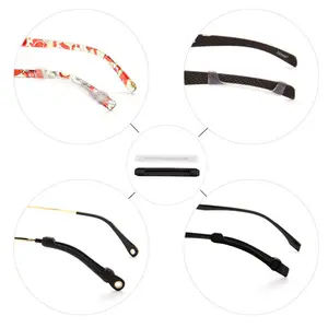 Liui   Kacamata Anti-selip Silikon Retainer Kacamata Hitam Ujung Pelipis Anti-alergi Lengan Retainer