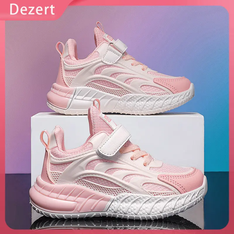 Sepatu Cewek Girls Sneakers Sepatu Olahraga Anak perempuan Ringan Breathable 100% Impor 4-15 Tahun