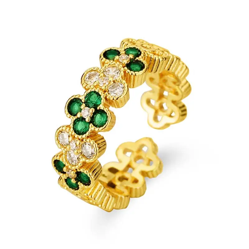 18k Gold Planted Titanium Steel Ring Fashion Rings size adjustable