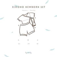 Gambar SHOPBYAUNTY - Kimono Premium Bayi Newborn Set 0-6mo - Chocolate, Short, NB-6Mo dari Shopbyaunty Kota Tangerang 3 Tokopedia