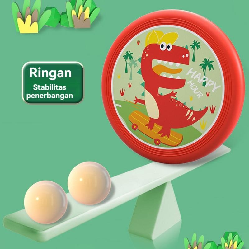 Frisbee Lembut Anak Olahraga Permainan Keluarga Terbuat dari Bahan PU Lembut Anti-Sakit dan Aman untuk Anak 3-10 Tahun Toys Mainan 6