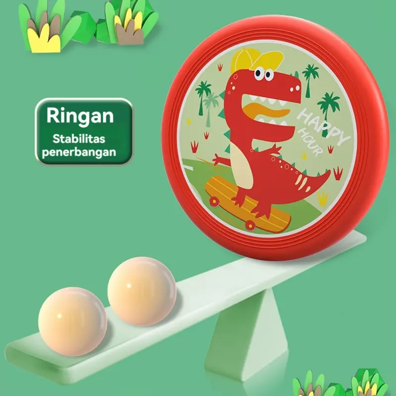Frisbee Lembut Anak Olahraga Permainan Keluarga Terbuat dari Bahan PU Lembut Anti-Sakit dan Aman untuk Anak 3-10 Tahun Toys Mainan 6