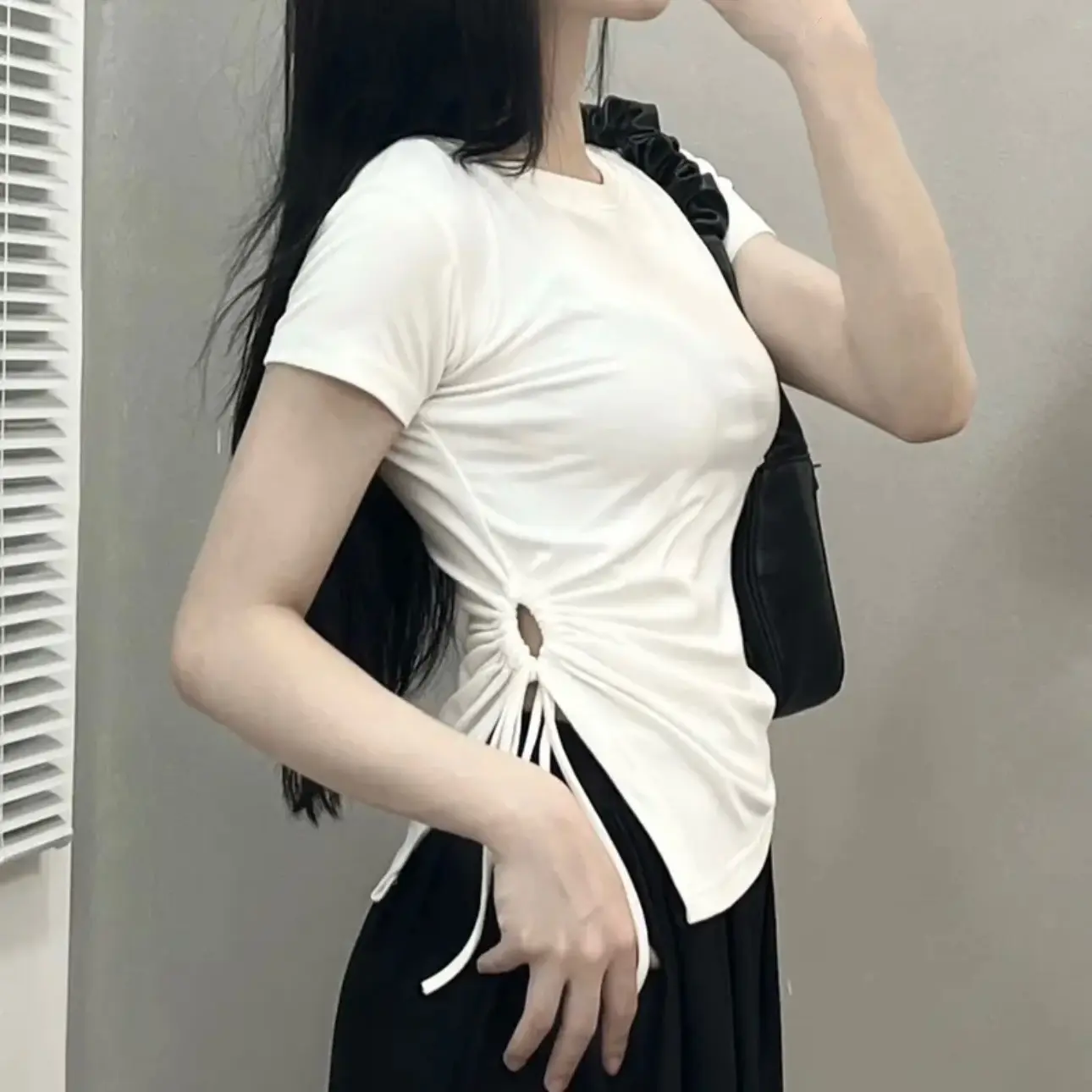 Áo thun nữ rút dây - mã HERA Top Women Cổ Tròn | BigBuy360 - bigbuy360.vn Áo thun nữ rút dây - mã HERA Top Women Cổ Tròn | BigBuy360 - bigbuy360.vn