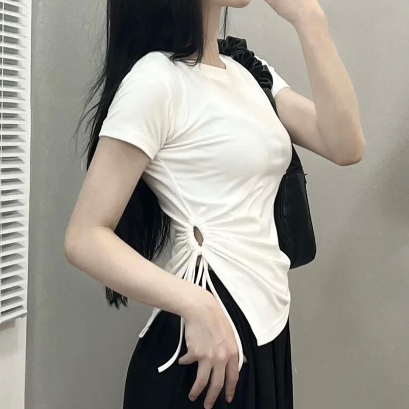 Áo thun nữ rút dây - mã HERA Top Women Cổ Tròn