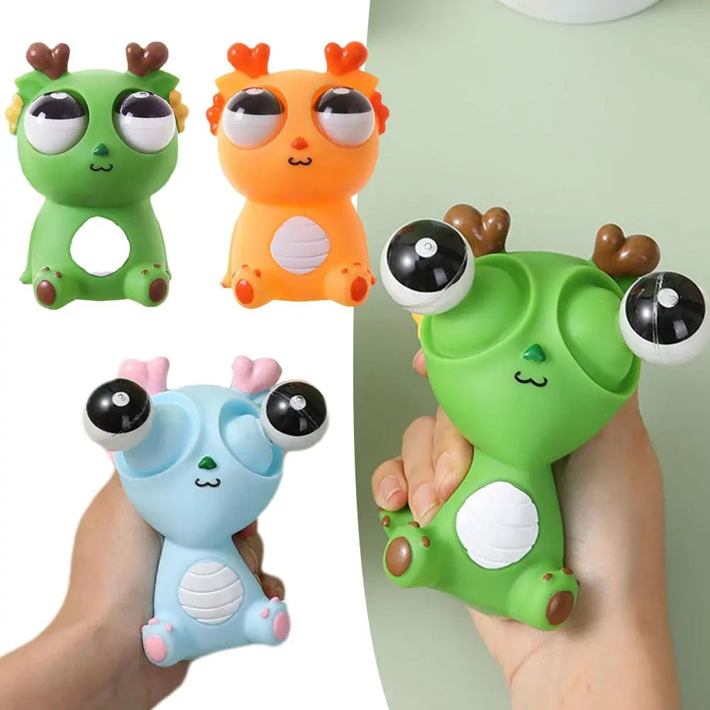 Đồ Chơi Rồng Bùng Nổ Mắt, Thiết Kế Sáng Tạo, Giảm Áp Lực, Bóp Búp Bê, Đồ Chơi Giảm Căng Thẳng, Quà Tặng Vui Nhộn