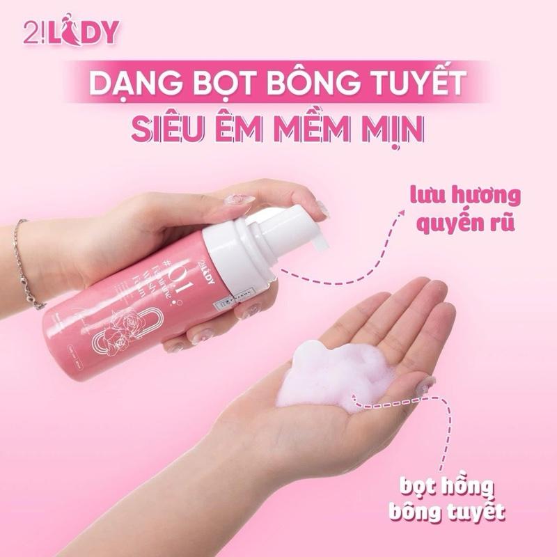 Dung dịch Vệ Sinh Phụ Nữ Tạo Bọt - Thành phần: Trà xanh Tinh dầu hoa hồng bạch Tinh dầu hoa oải hương - Tea