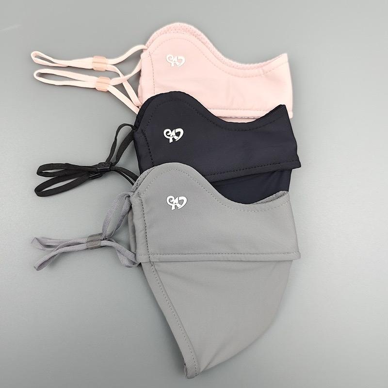 (Tặng thẻ test uv) Khẩu trang vải chống tia uv có gọng,form rất đẹp (hàng loại 1 y hình,có logo dập quai)