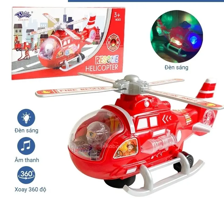 Máy Bay Trực Thăng Đồ Chơi Có Nhạc Và Đèn Cho Bé Toy