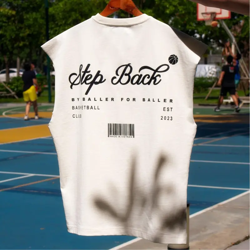 Áo Ba Lỗ Sleeveless ByBallerForBaller, Tank Top STEPBACK 4
