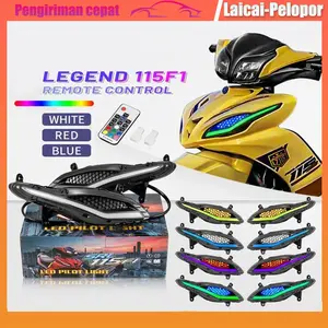 Laicai-Pelopor Lampu Alis 7 Warna Motor Lampu Senja Gaban Jupiter Z1/YAMAHA SRL115fiPutih Merah Pilot Light Jupiter 115cc 2011-2023 JL ABS Berkualitas Tinggi - Motorcycle