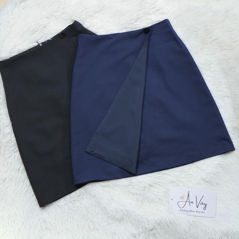 CVN-50 CHÂN VÁY VẠT CHÉO 50CM - CHÂN VÁY CÔNG SỞ AN VÁY , VÁY CHỮ A HAI LỚP QUẦN BẢO HỘ