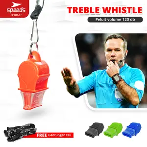 SPEEDS Peluit Wasit Pluit Treble Whistle 120db Olahraga Periwitan Sport Outdoor + Lanyard Serba guna 007-11
