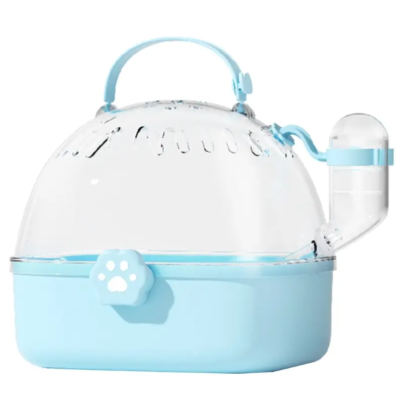 HEHUS Hamster Outdoor Carriers Cage Breathable Hamster Travel Cage with Water Bottle