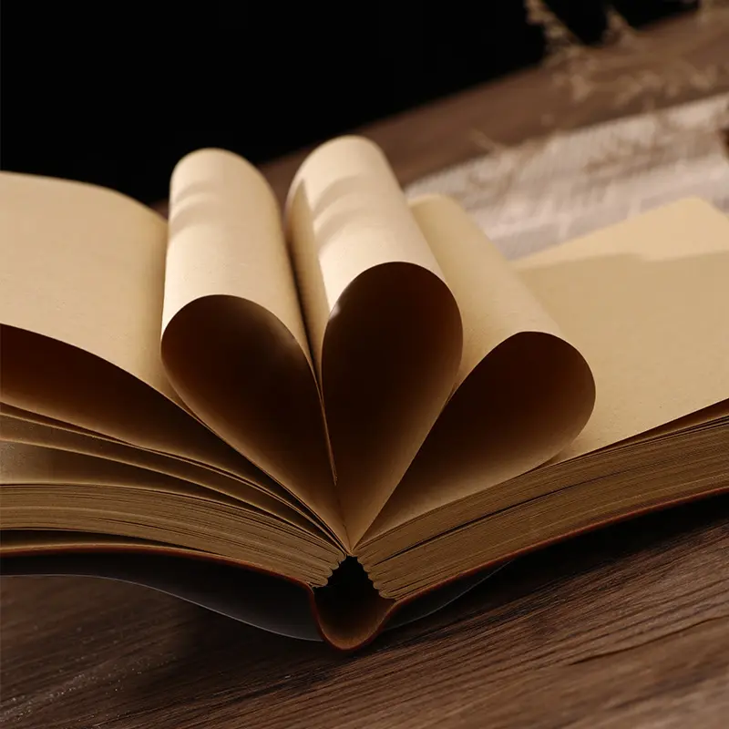 Sổ Tay Bìa Da - Nhật kí Bìa Mềm Phong Cách Vintage Giấy Kraft - Làm bullet journal 3